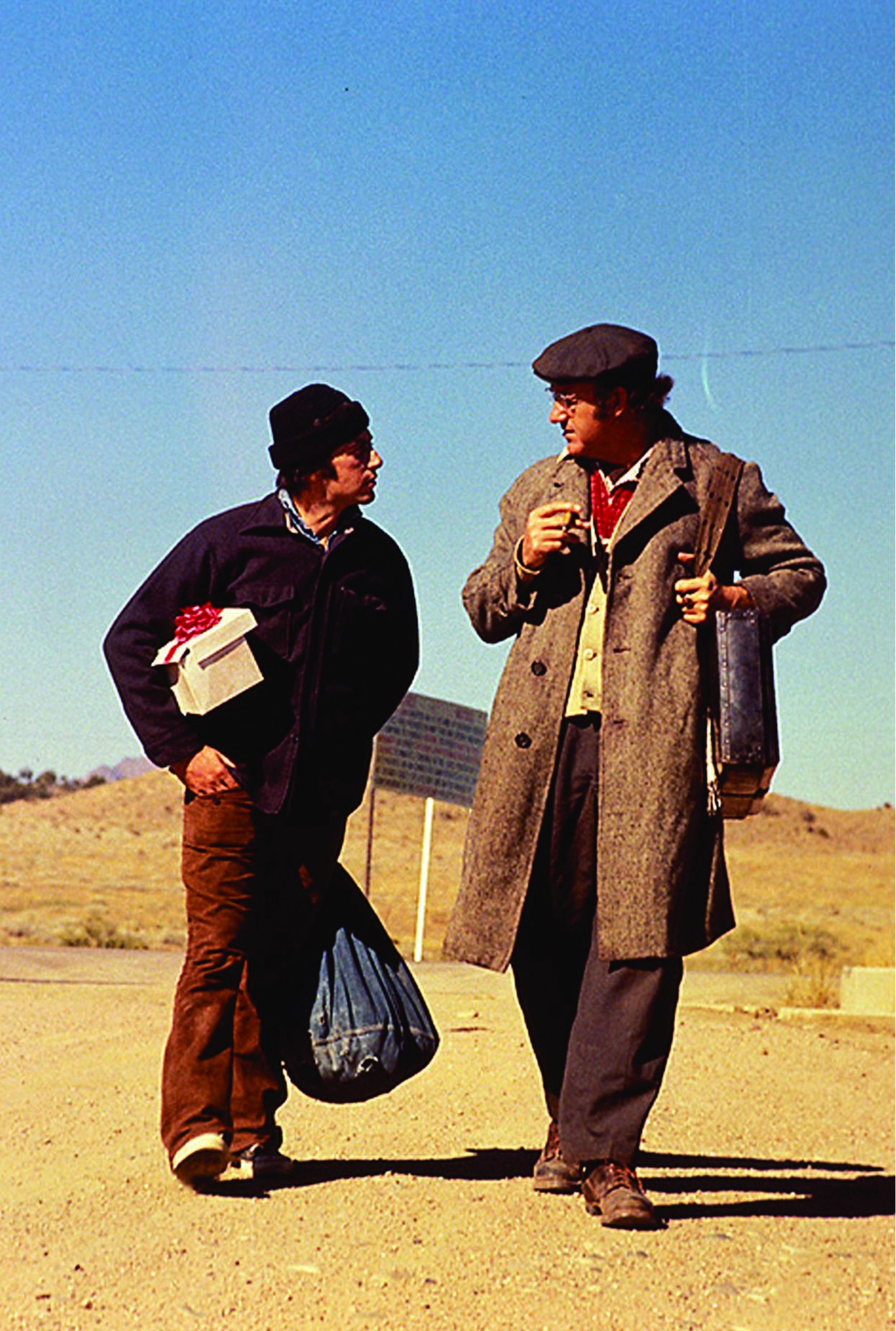 Al Pacino and Gene Hackman in Scarecrow (1973)