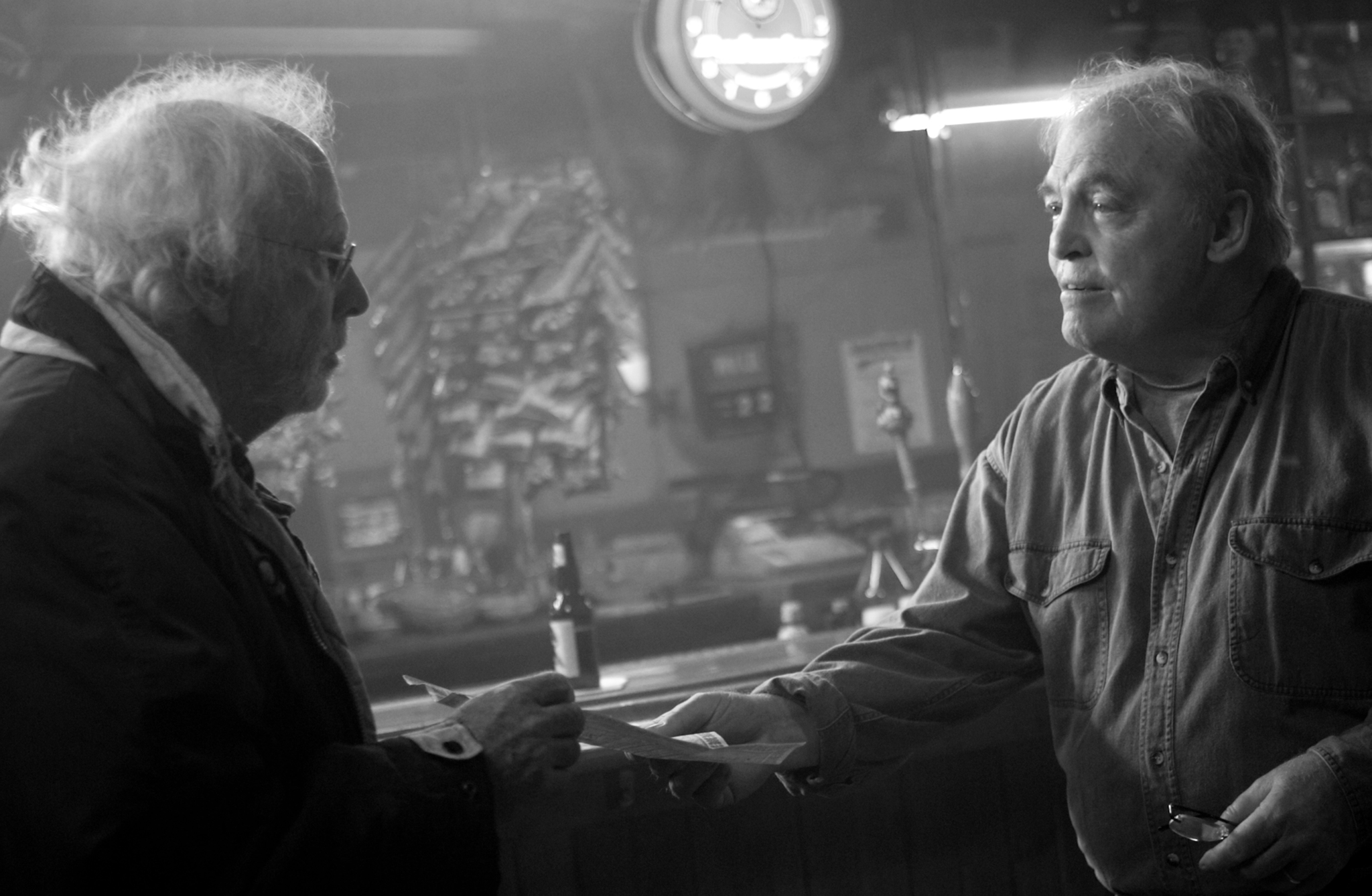 Bruce Dern and Stacy Keach in Nebraska (2013)