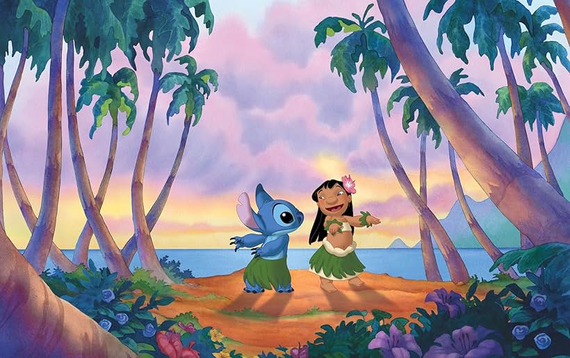 Daveigh Chase and Chris Sanders in Lilo & Stitch (2002)