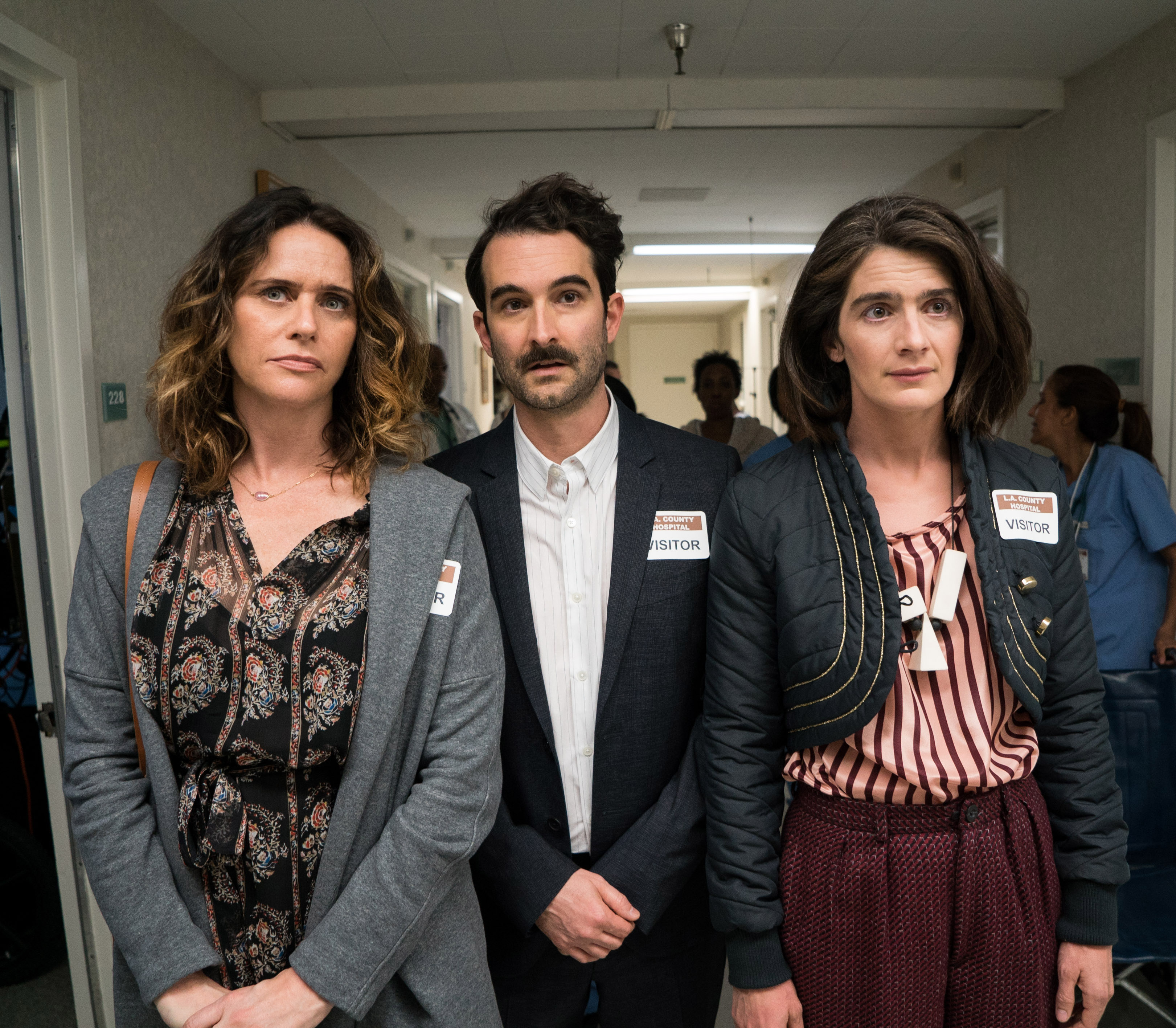 Gaby Hoffmann, Jay Duplass, and Amy Landecker in Transparent (2014)