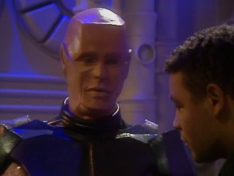 Craig Charles and Robert Llewellyn in Red Dwarf (1988)