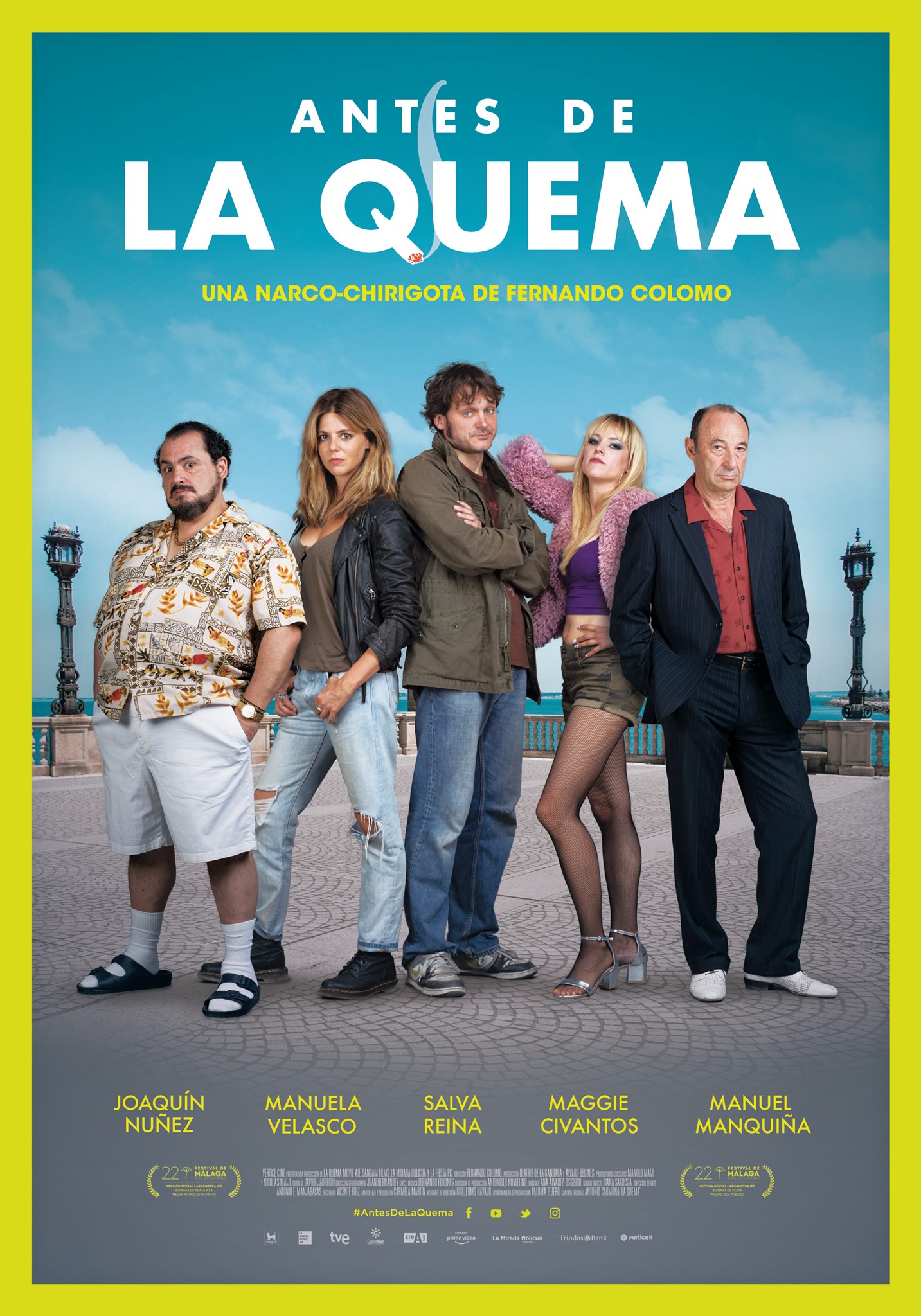 Manuel Manquiña, Manuela Velasco, Maggie Civantos, Salva Reina, and Joaquín Núñez in Antes de la quema (2019)