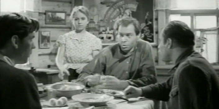 Lyudmila Gnilova and Vladimir Frolov in Dalnie strany (1965)