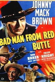 Bob Baker, Johnny Mack Brown, and Fuzzy Knight in Bad Man from Red Butte (1940)