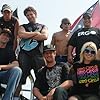 Travis Pastrana, Andy Bell, Tommy Passemante, Erik Roner, Jolene Van Vugt, Jim DeChamp, Hubert Rowland, and Greg Powell in Nitro Circus (2009)