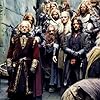 Viggo Mortensen, Orlando Bloom, Bernard Hill, Bruce Hopkins, and John Rhys-Davies in The Lord of the Rings: The Two Towers (2002)