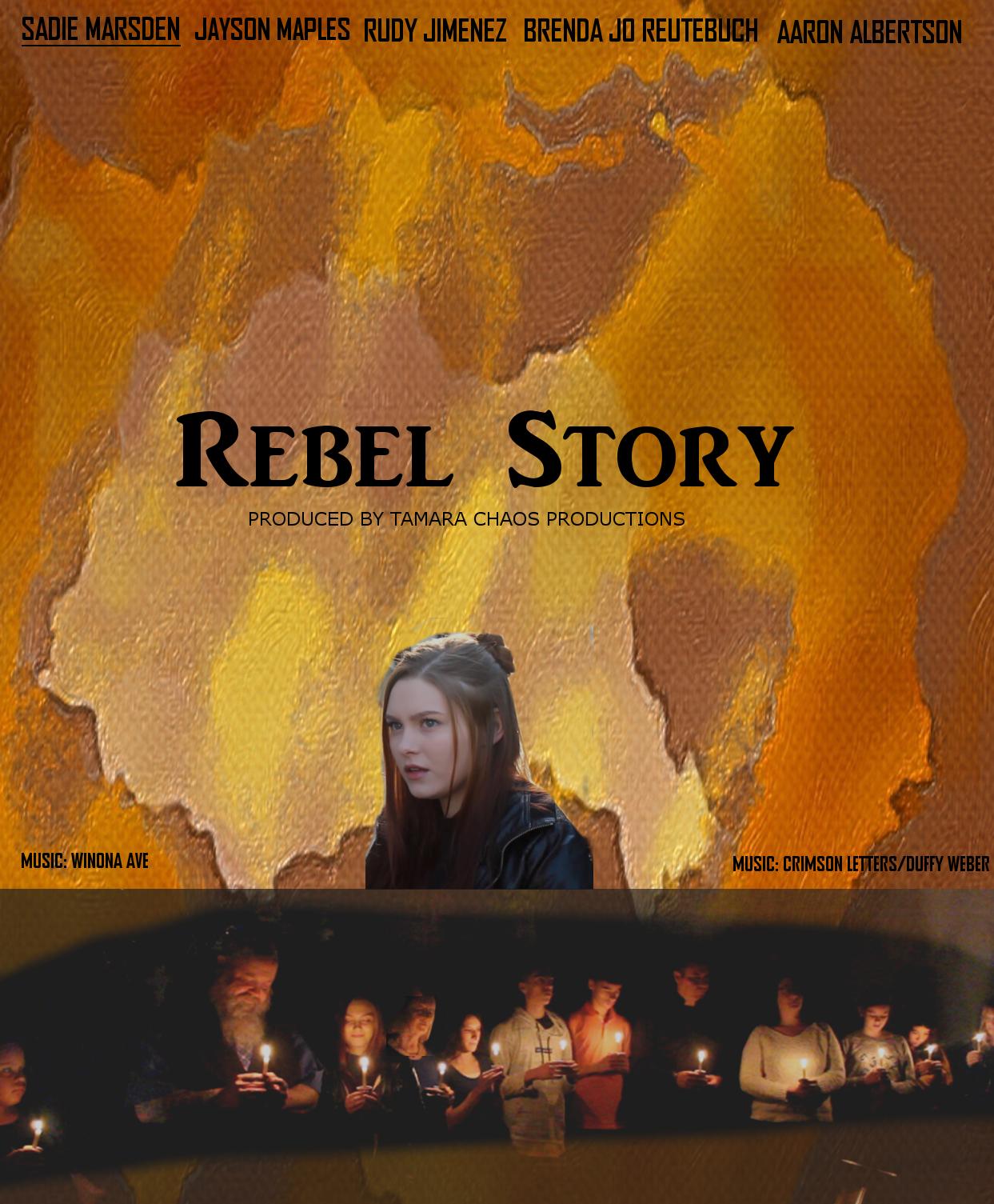 Sadie Mardsen, Brenda Jo Reutebuch, Jayson Maples, and Rudy Jimenez in Rebel Story Movie (2020)