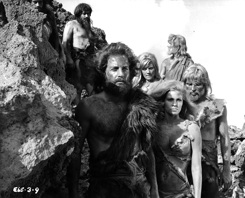 Raquel Welch, John Richardson, Jean Wladon, and Lisa Thomas in One Million Years B.C. (1966)