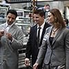 David Boreanaz, Emily Deschanel, and Pej Vahdat in Bones (2005)