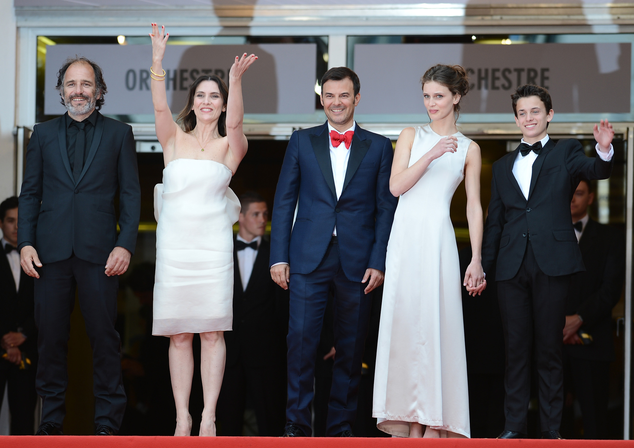 François Ozon, Géraldine Pailhas, Frédéric Pierrot, Fantin Ravat, and Marine Vacth at an event for Jeune et jolie (2013)