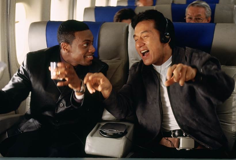 Jackie Chan and Chris Tucker in Giờ Cao Điểm (1998)