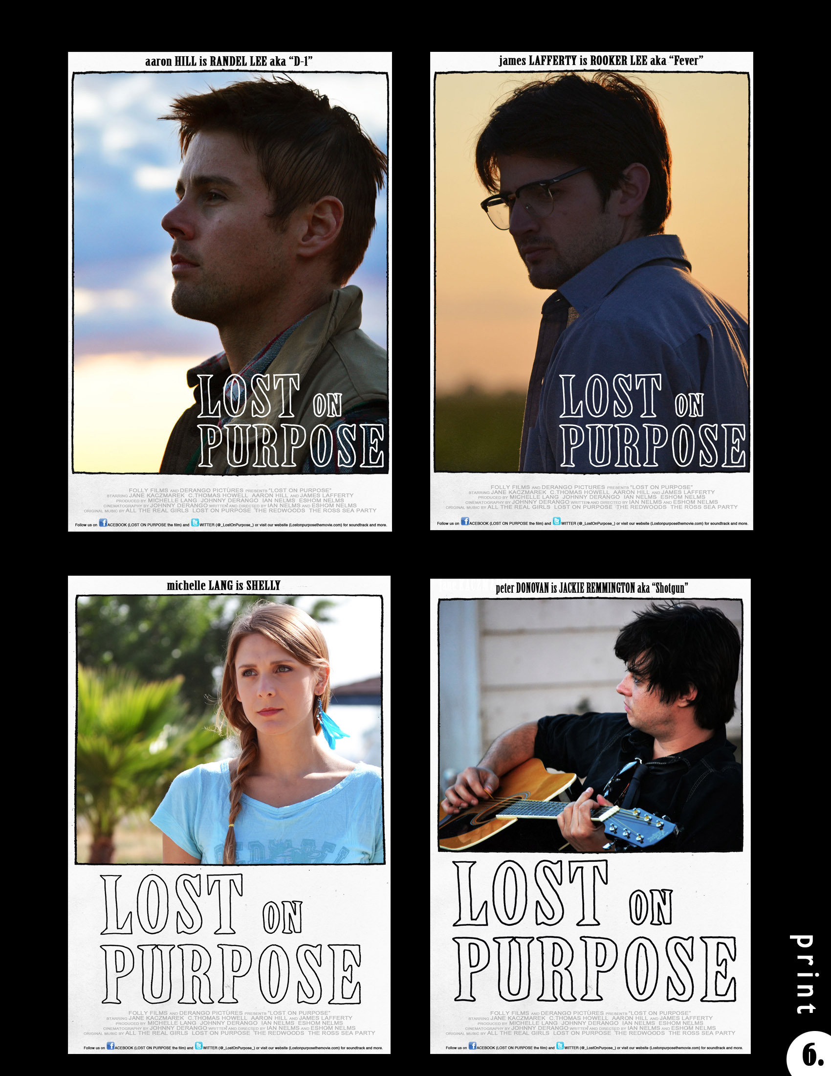 James Lafferty, Aaron Hill, Peter Donovan, and Michelle Lang in Lost on Purpose (2013)