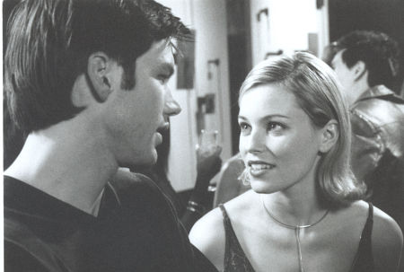 Elizabeth Banks confronts Eddie Mills in "The Trade".