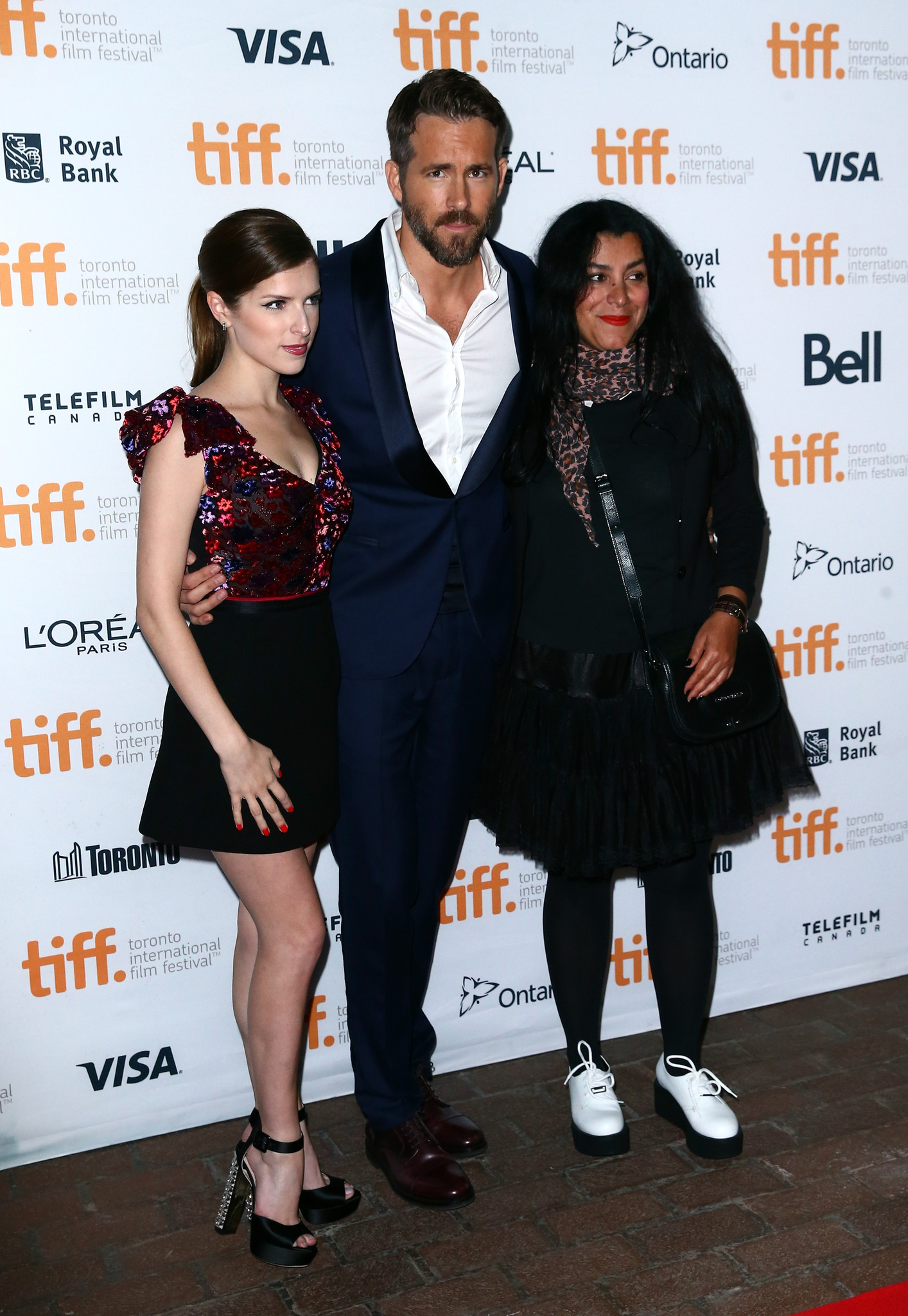 Ryan Reynolds, Anna Kendrick, and Marjane Satrapi at an event for The Voices (2014)