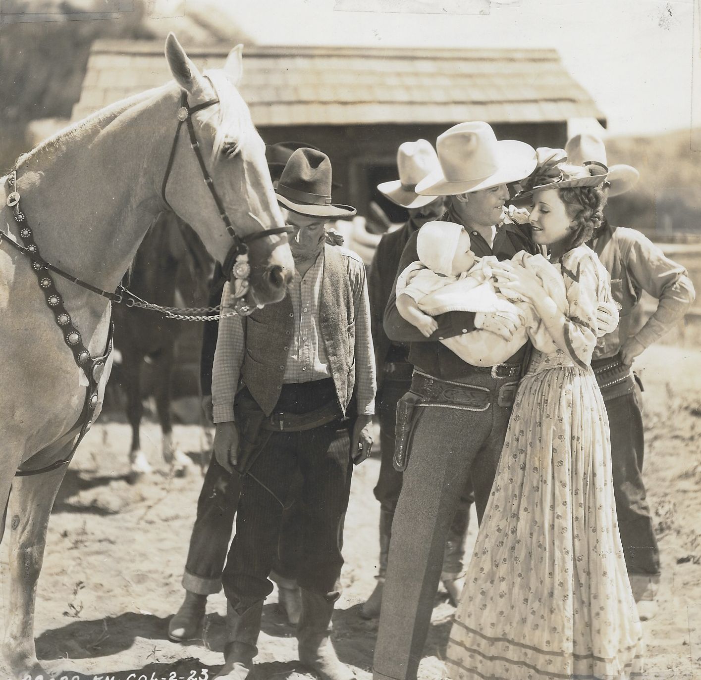 Ken Maynard, Joan Perry, and Tarzan in Heir to Trouble (1935)