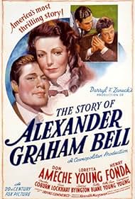 Henry Fonda, Don Ameche, and Loretta Young in The Story of Alexander Graham Bell (1939)