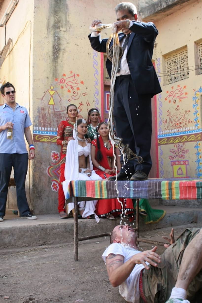 Johnny Knoxville, Steve-O, and Shridhar Chillal in Jackass 2.5 (2007)