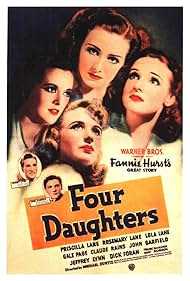 John Garfield, Lola Lane, Priscilla Lane, Rosemary Lane, Jeffrey Lynn, and Gale Page in Four Daughters (1938)