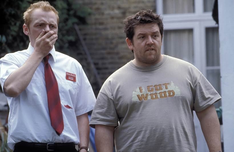 Nick Frost and Simon Pegg in Giữa Bầy Xác Sống (2004)