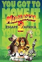 Jada Pinkett Smith, Chris Rock, David Schwimmer, Ben Stiller, Sacha Baron Cohen, Cedric The Entertainer, John DiMaggio, Tom McGrath, Christopher Knights, and Chris Miller in Madagascar 2: Tẩu thoát đến Phi Châu (2008)