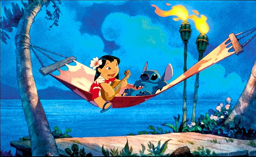 Daveigh Chase and Chris Sanders in Lilo & Stitch (2002)