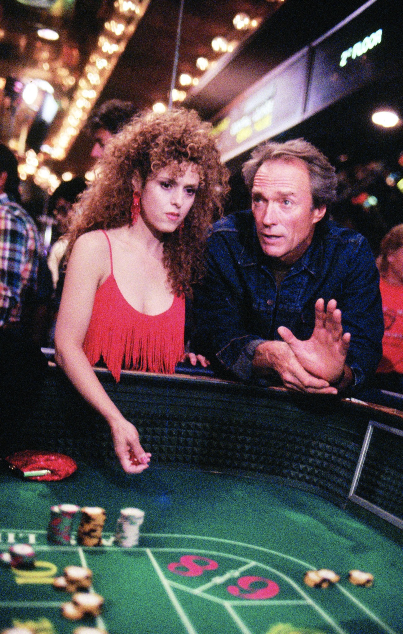 Clint Eastwood and Bernadette Peters in Pink Cadillac (1989)