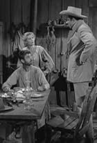 James Arness, James Griffith, Rose Marie, William Schallert, and Dennis Weaver in Gunsmoke (1955)