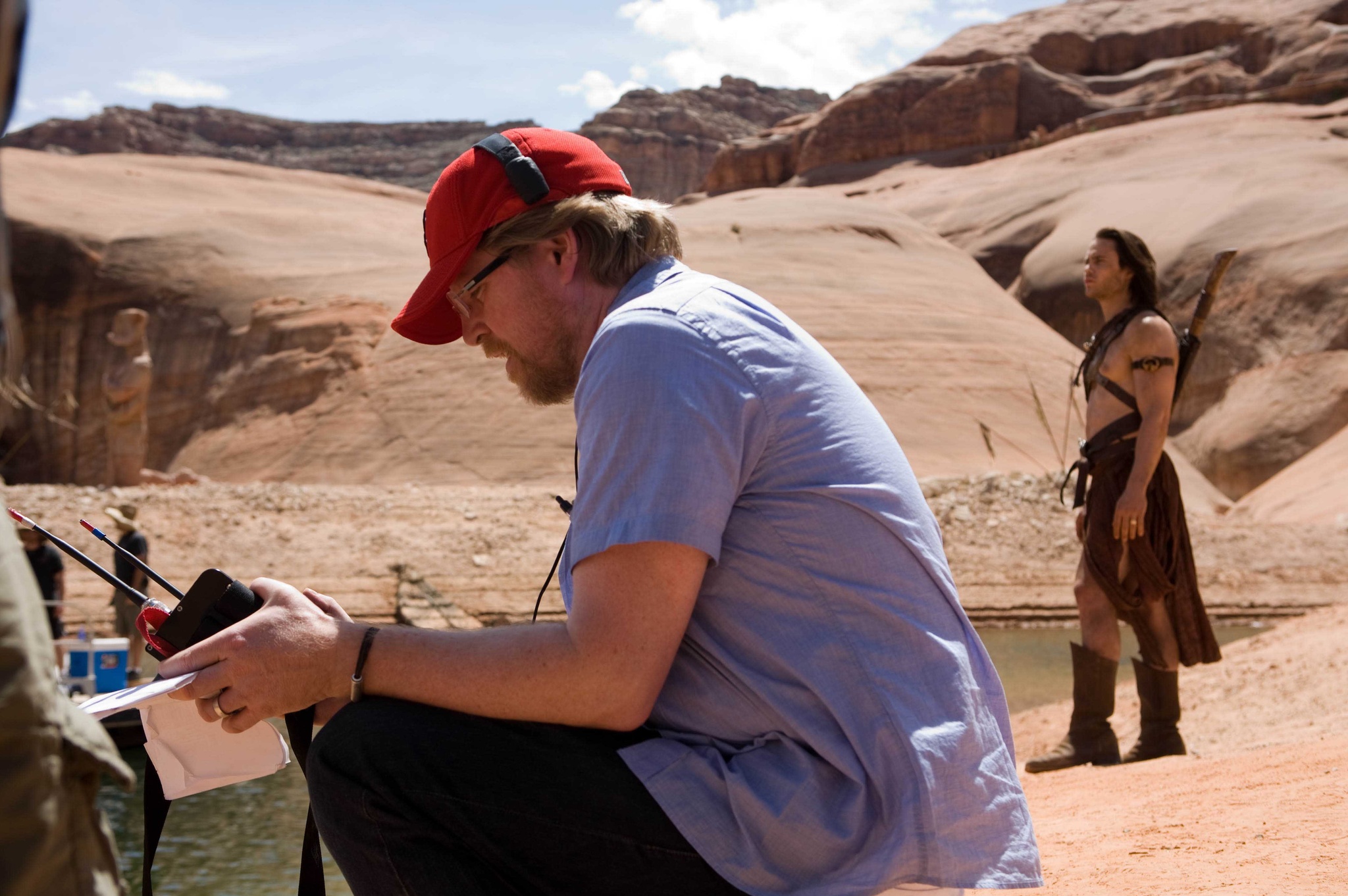 Andrew Stanton and Taylor Kitsch in Người Hùng Sao Hỏa (2012)