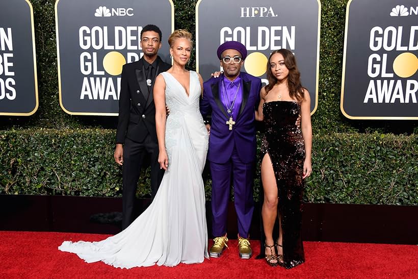 Spike Lee, Satchel Lee, Tonya Lewis Lee, and Jackson Lee at an event for 2019 Golden Globe Awards (2019)