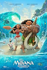 Dwayne Johnson, Stephen Kearin, Temuera Morrison, Alan Tudyk, Nicole Scherzinger, Any Gabrielly, and Auli'i Cravalho in Hành Trình Của Moana (2016)