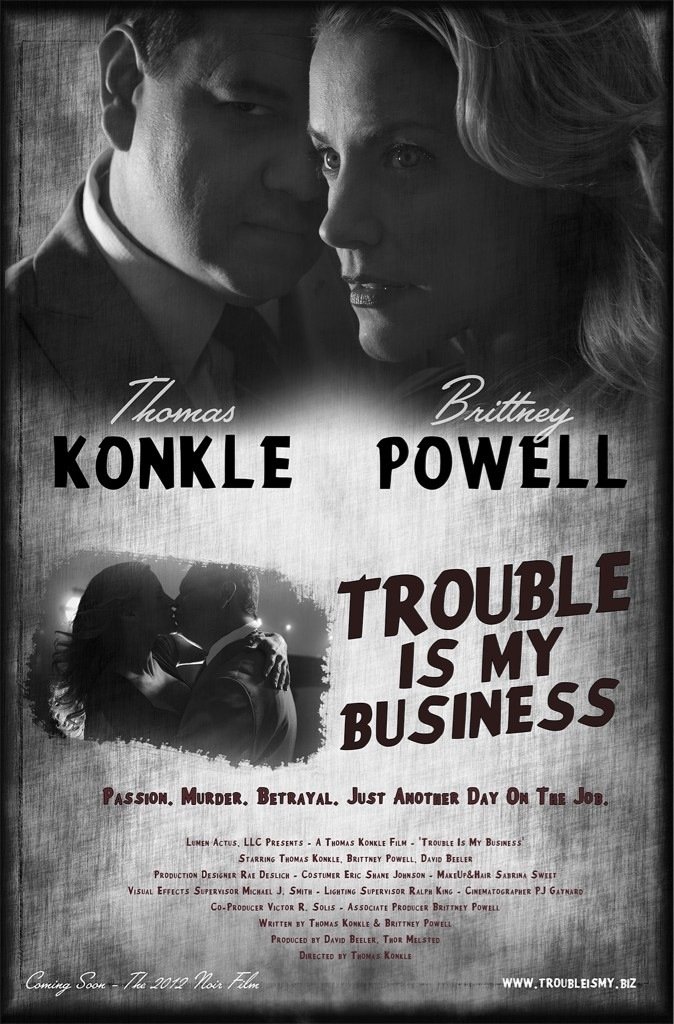 Brittney Powell and Tom Konkle in Trouble Is My Business (2018)