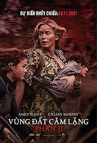 Emily Blunt, Noah Jupe, and Millicent Simmonds in Vùng Đất Câm Lặng Phần II (2020)