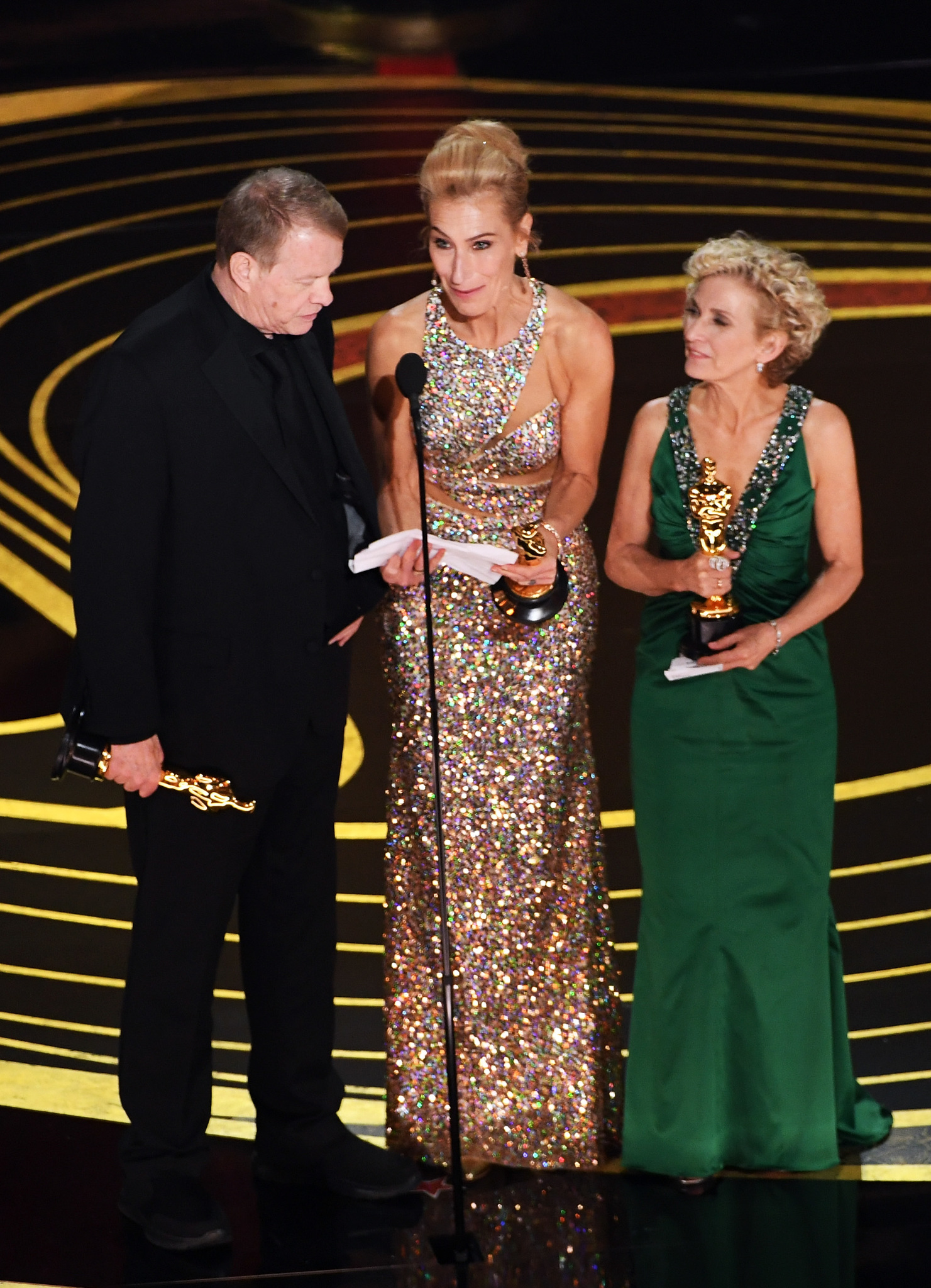 Kate Biscoe, Greg Cannom, and Patricia Dehaney at an event for The Oscars (2019)