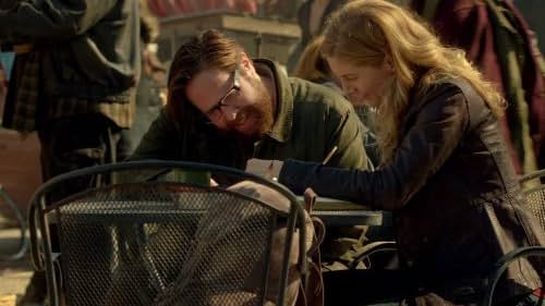 Elizabeth Mitchell and Zak Orth in Revolution (2012)