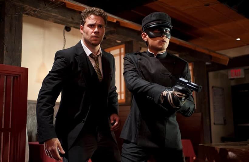 Seth Rogen and Jay Chou in Chiến Binh Bí Ẩn (2011)