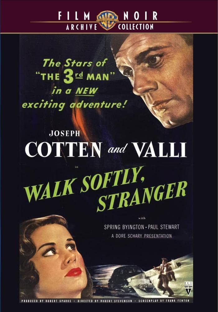 Joseph Cotten and Alida Valli in Walk Softly, Stranger (1950)