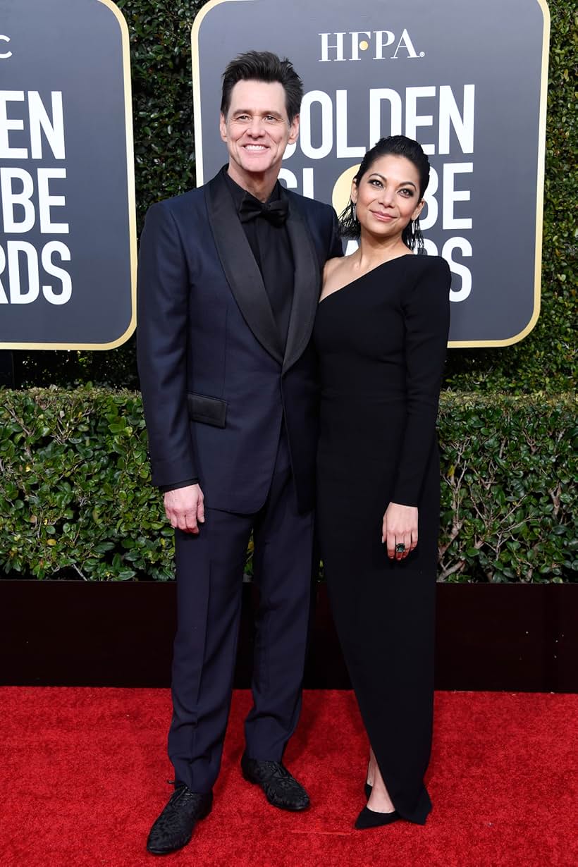 Jim Carrey and Ginger Gonzaga at an event for 2019 Golden Globe Awards (2019)