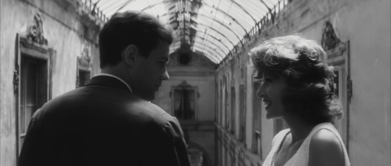 Anouk Aimée and Marc Michel in Lola (1961)