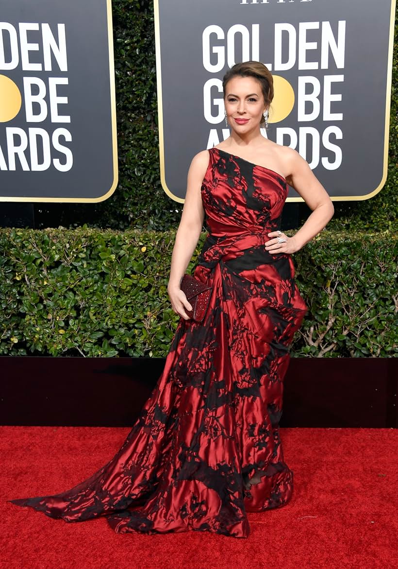 Alyssa Milano at an event for 2019 Golden Globe Awards (2019)