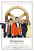 Colin Firth, Julianne Moore, Mark Strong, Channing Tatum, and Taron Egerton in Kingsman: Tổ Chức Hoàng Kim (2017)