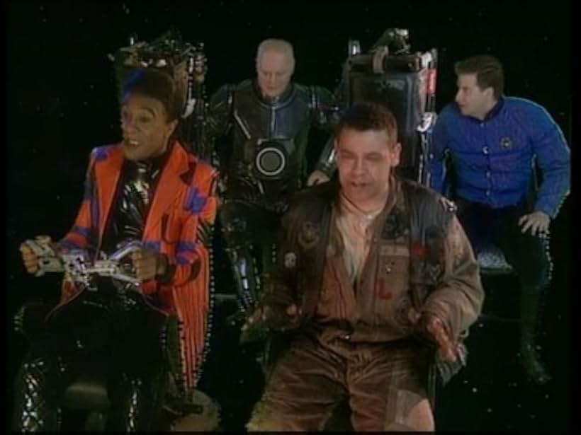 Chris Barrie, Craig Charles, Danny John-Jules, and Robert Llewellyn in Red Dwarf (1988)