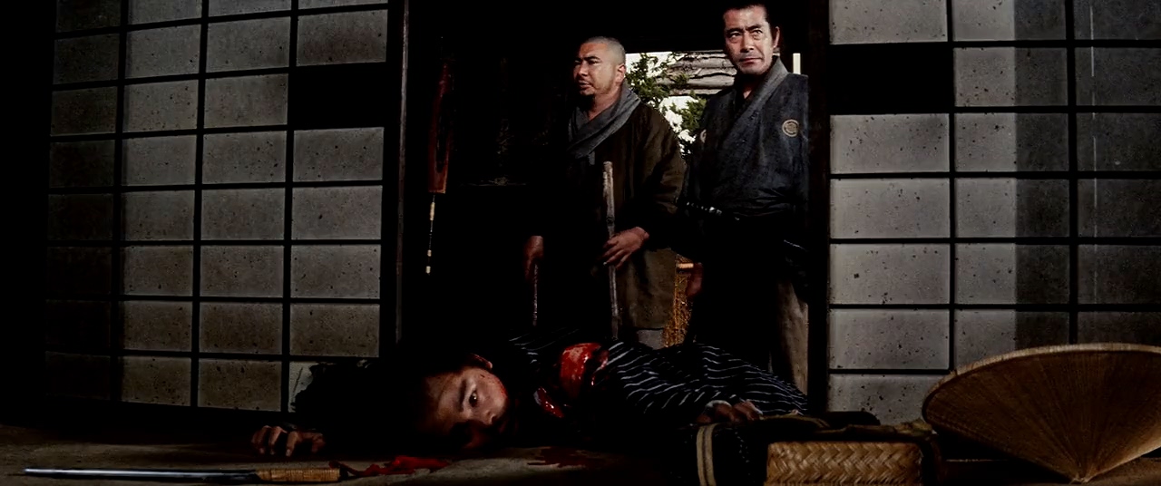 Toshirô Mifune, Shintarô Katsu, and Daigo Kusano in Zatôichi to yôjinbô (1970)