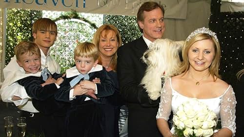 Stephen Collins, Beverley Mitchell, Lorenzo Brino, Nikolas Brino, David Gallagher, Catherine Hicks, and Happy in 7th Heaven (1996)