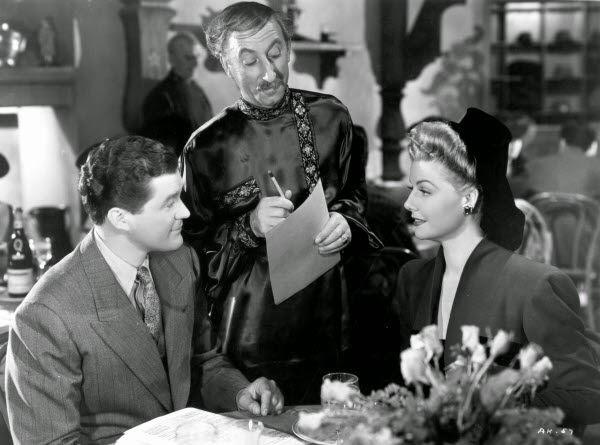 Sig Arno, Dennis Morgan, and Ann Sheridan in One More Tomorrow (1946)