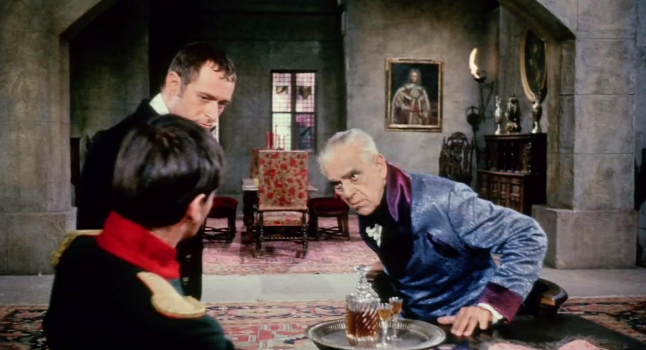 Jack Nicholson, Boris Karloff, and Dick Miller in The Terror (1963)