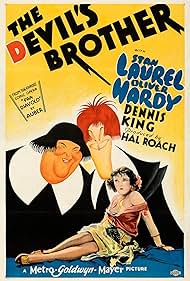 Oliver Hardy, Stan Laurel, and Thelma Todd in The Devil's Brother (1933)