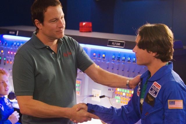 John Corbett and Logan Huffman in A Smile as Big as the Moon (2012)