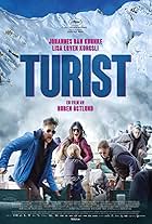 Johannes Kuhnke, Lisa Loven Kongsli, Clara Wettergren, and Vincent Wettergren in Turist (2014)