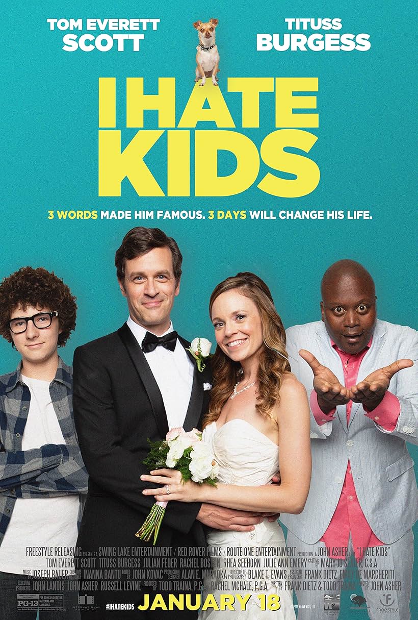 Tom Everett Scott, Rachel Boston, Tituss Burgess, and Julian Feder in I Hate Kids (2019)