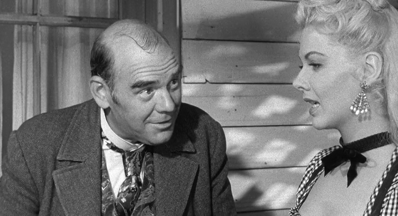 Barbara Lawrence and James Westerfield in Man with the Gun (1955)